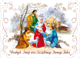 Kartka świąteczna religijna BR 08