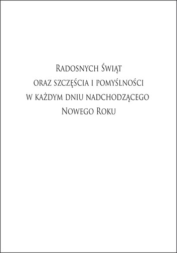 kartka świąteczna dla firm K 163