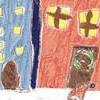 Kartka świąteczna namalowana przez dzieci G 27