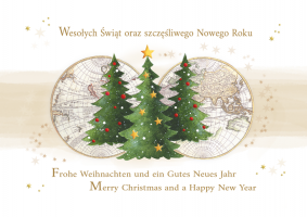 Kartka świąteczna  w kilku językach GD 138