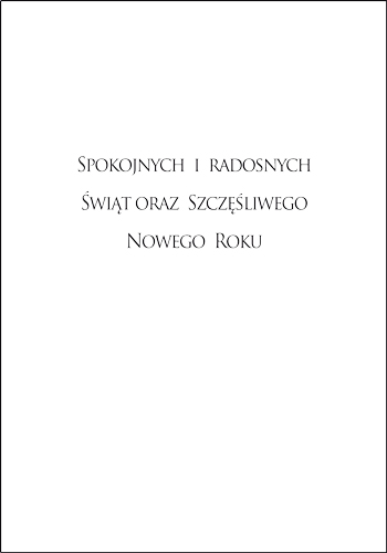 Bożonarodzeniowa kartka dobroczynna GD 148