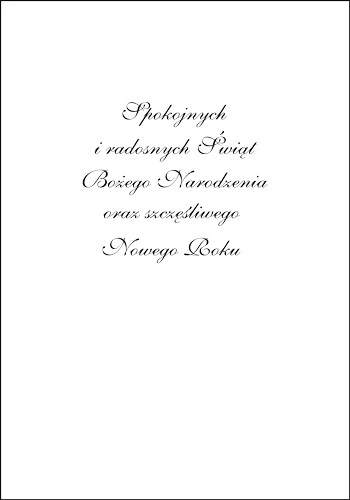 Kartka na święta Bożego Narodzenia BR 31