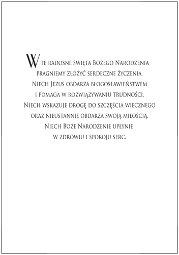 Kartka na święta Bożego Narodzenia BR 32
