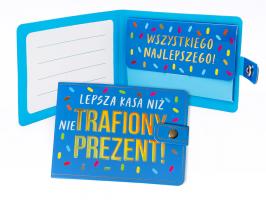 Portfelik na upominek, prezent, banknoty POR1