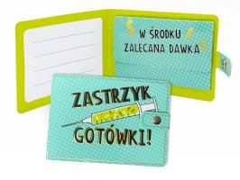Portfelik na upominek, prezent, banknoty POR2