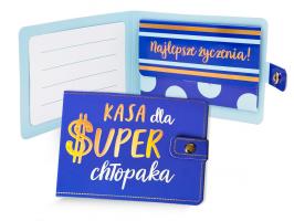 Portfelik na upominek, prezent, banknoty POR9